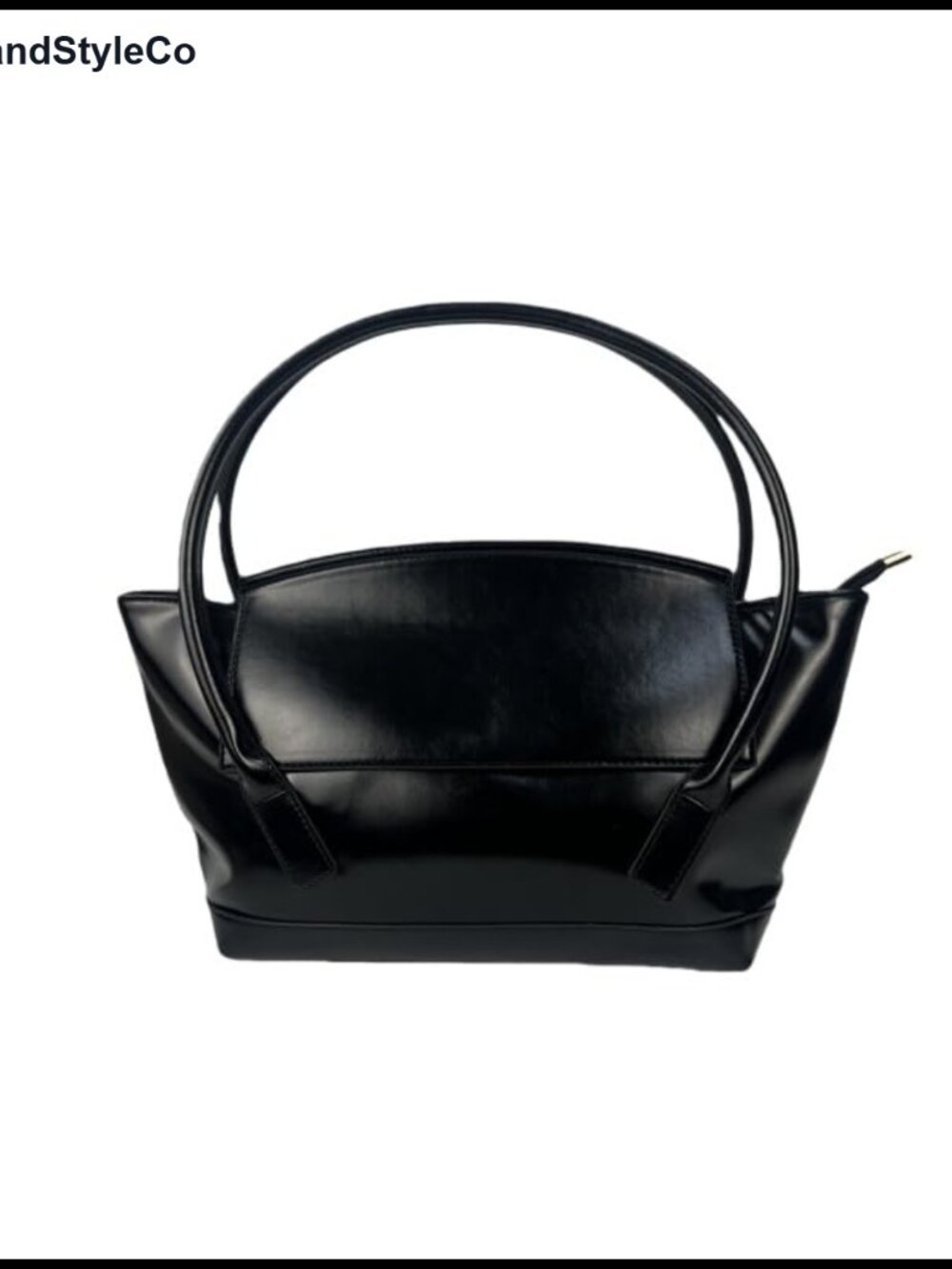Faux Leather Satchel Shoulder Bag with Chain Strap Structured Magnetic Snap